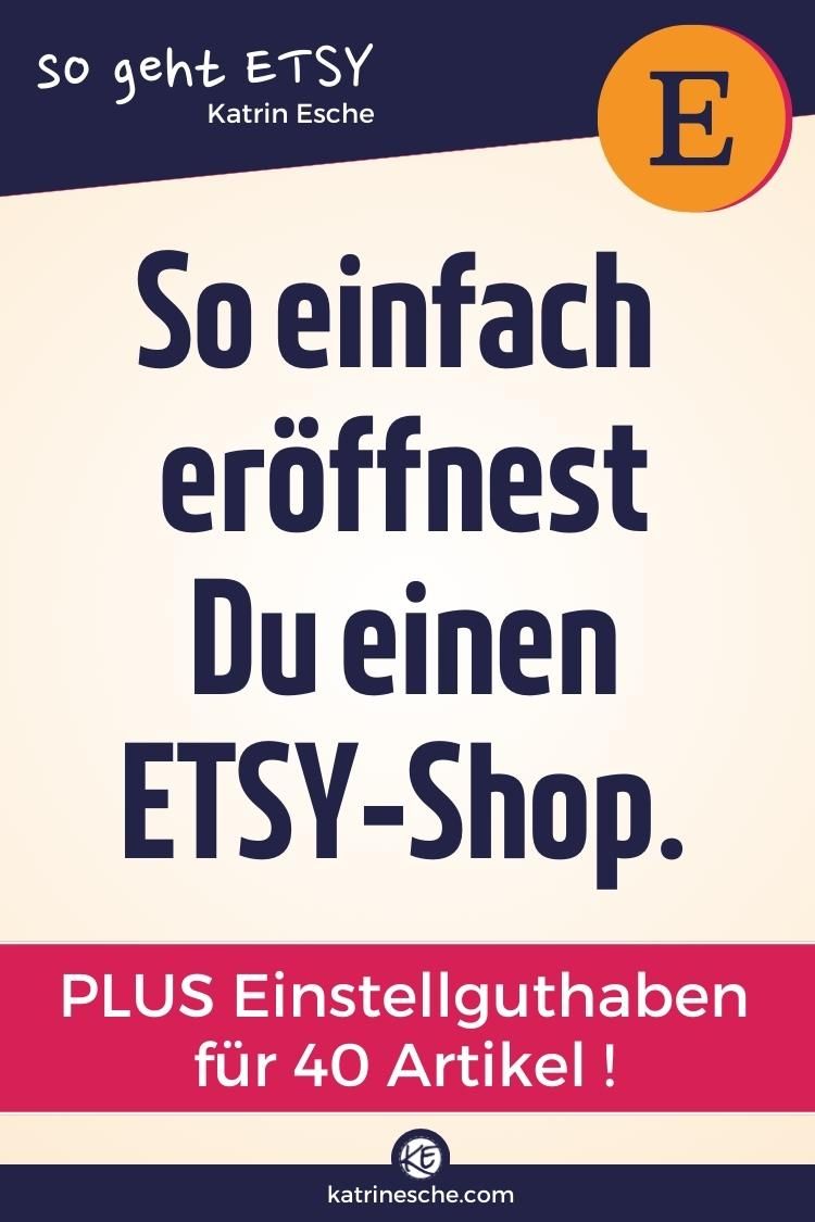 ETSY-Shop öffnen