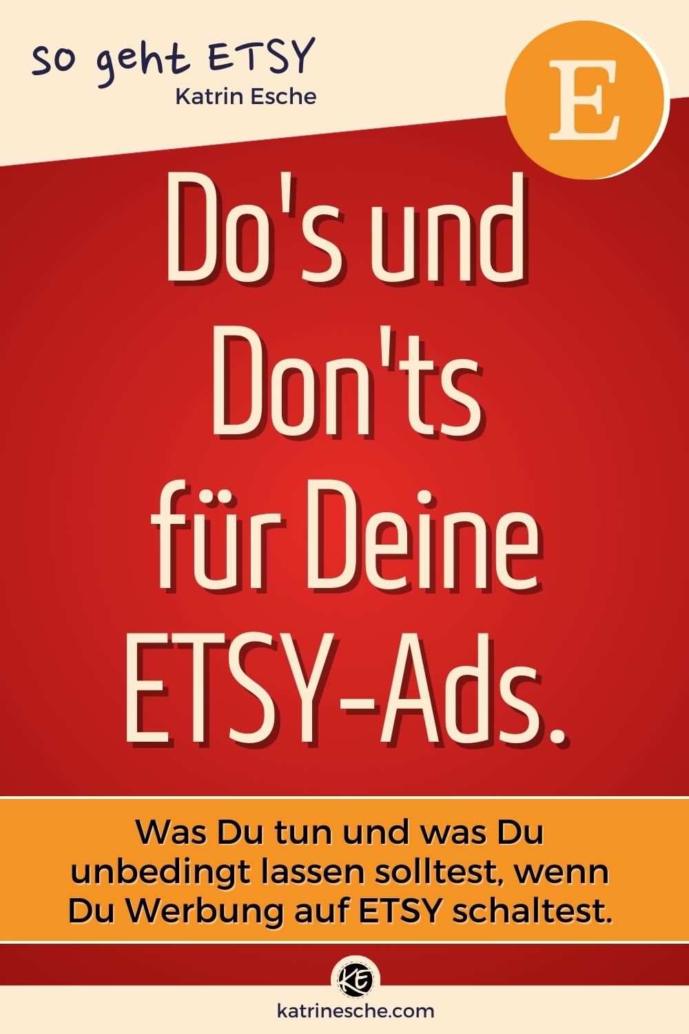 Do's und Don'ts für ETSY-Ads