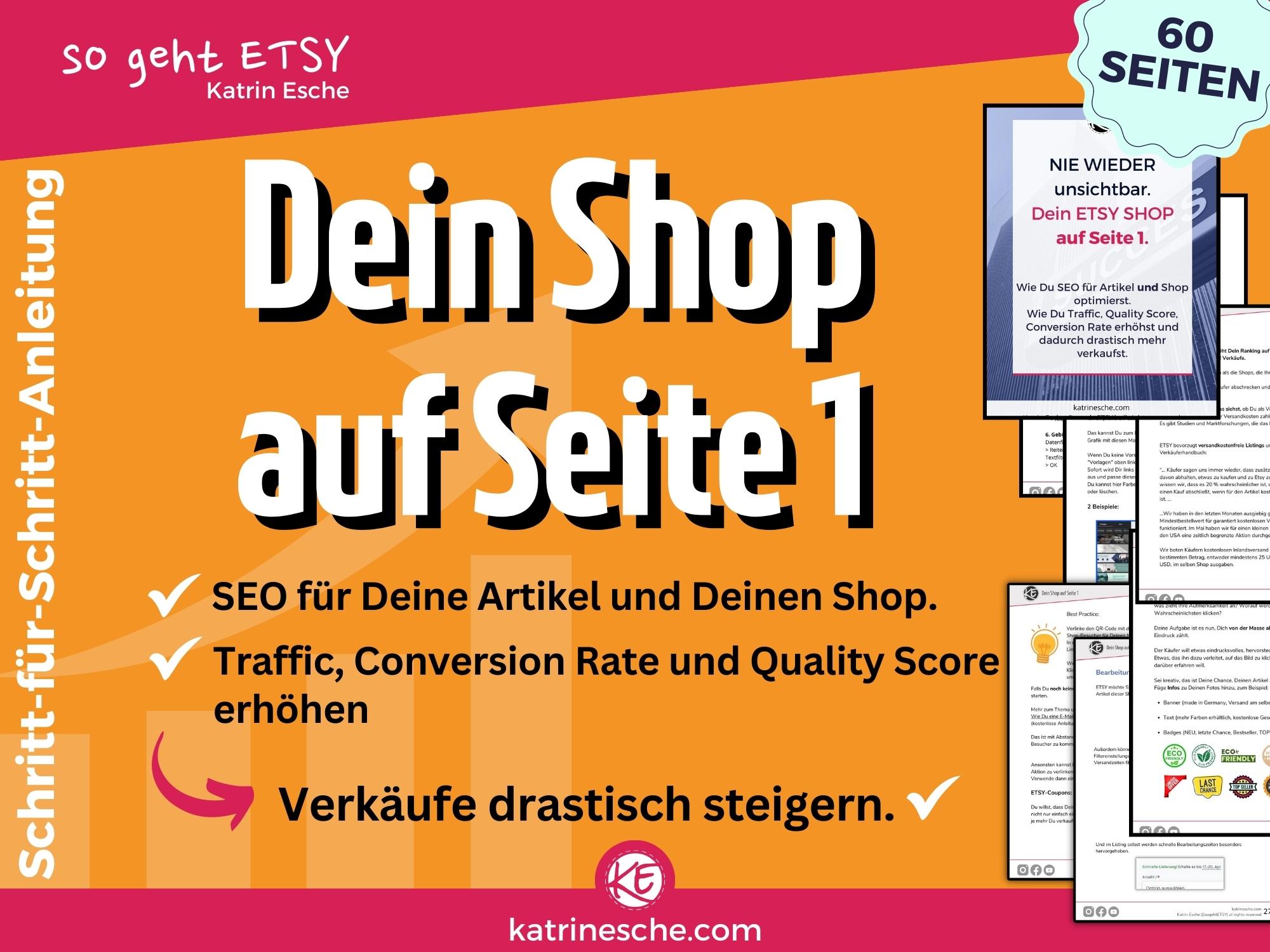 ETSY shop SEO Anleitung