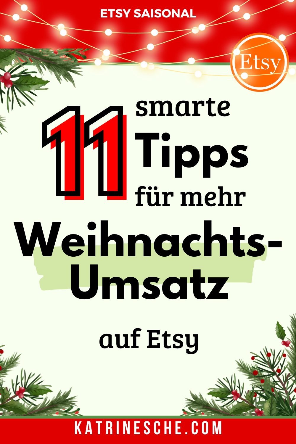 mehr Weihnachtsverkäufe in Deinem Etsy-Shop